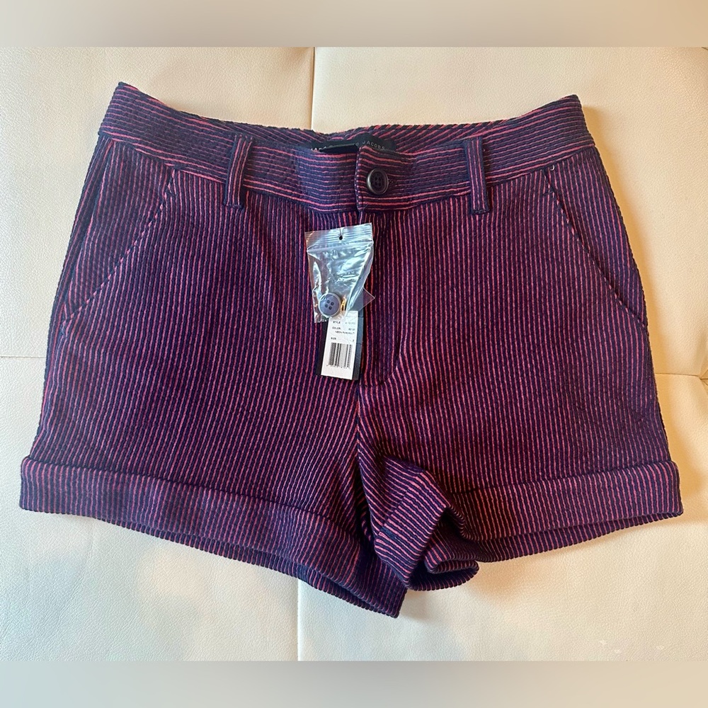 Marc By Marc Jacobs Shorts - Size 2 - NWT - Pink Striped
